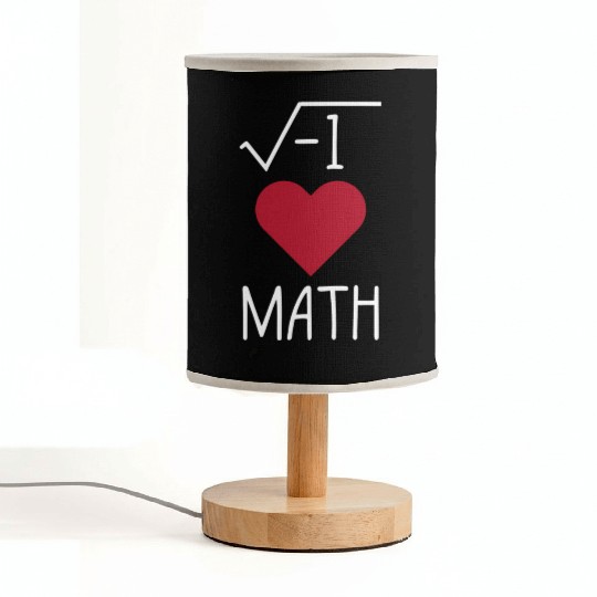 Funny I Love Math Fabric Lamps