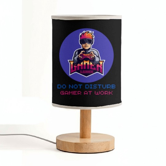 Do Not Disturb Gamer At Work-Gaming Lover Fabric Lamps