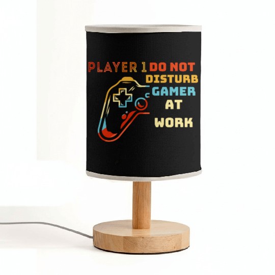 Do Not Disturb Gamer At Work-Gaming Lover Fabric Lamps