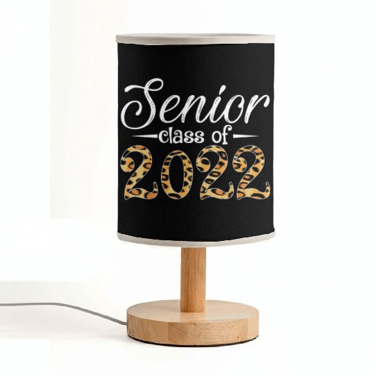 Senior Class Of 2022 Leopard Print Fabric Lamps