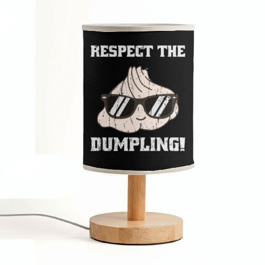 Respect the dumpling - cute dumpling Fabric Lamps