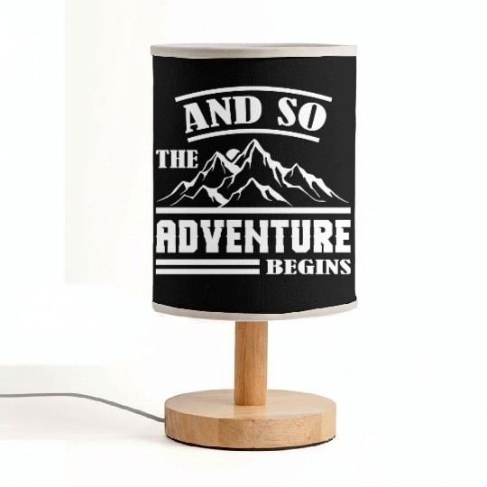 The Adventure Begins Fabric Lamps
