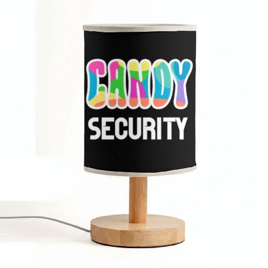 Funny Candy Security Halloween Gifts Fabric Lamps