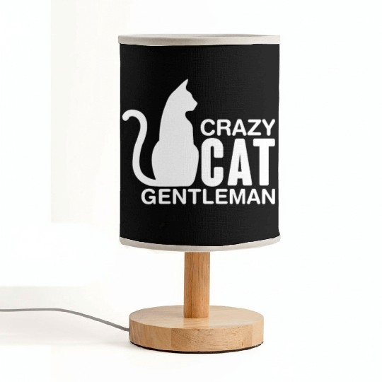 Crazy Cat Gentleman Fabric Lamps
