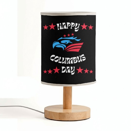 Happy Columbus Day classic Fabric Lamps
