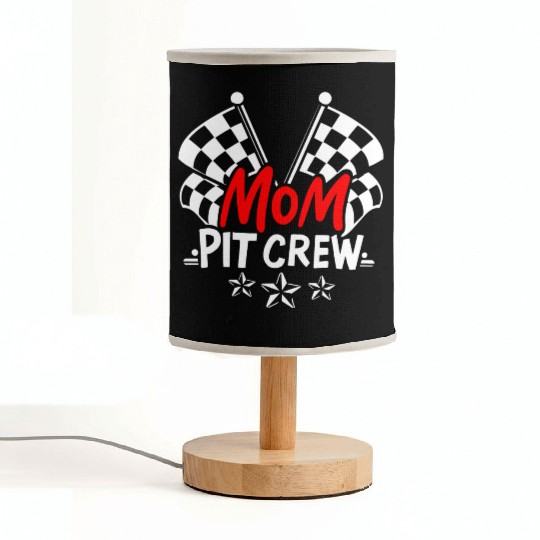 Cool Mothers Day Car Racing Mama Mom Pit Crew Fabric Lamps