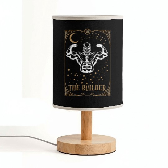 Gym Tarot Card Occult Club Gothic Muscle Builder Fabric Lamps