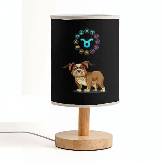 Funny Dog Lover Horoscope Taurus Zodiac Sign Cool Fabric Lamps