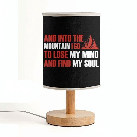 Mountains Alps Hiking Nature Fabric Lamps