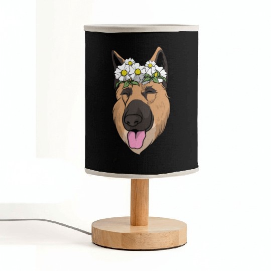 Dog German Shepherd Fabric Lamps