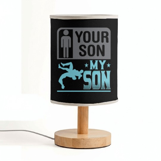 Wrestling Wrestler Your Son My Son Wrestling Mom Fabric Lamps
