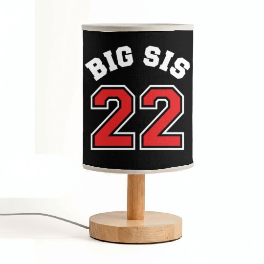 Big Sis 2022 - Big Sister Baby Family Birth Girl Fabric Lamps