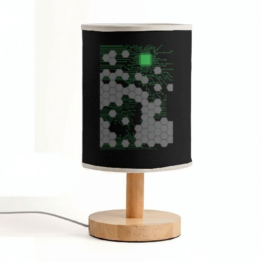 Computer Science Circuit Board Fabric Lamps