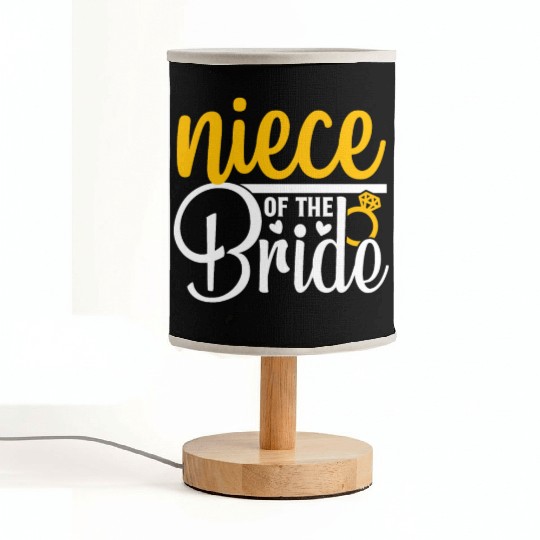 Niece Of The Bride Wedding Party Matching Gift Fabric Lamps