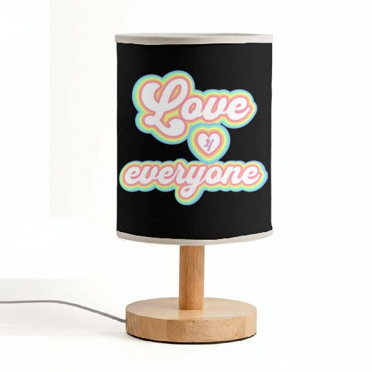 Rainbow unisex love for everyone Fabric Lamps