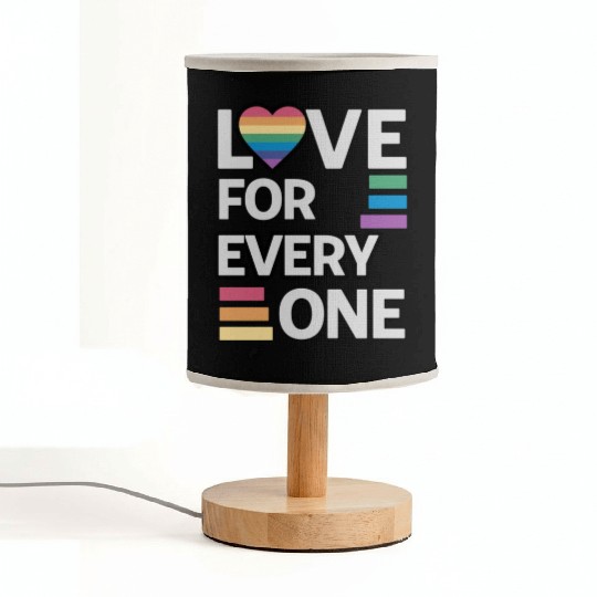 Rainbow unisex love for everyone Fabric Lamps