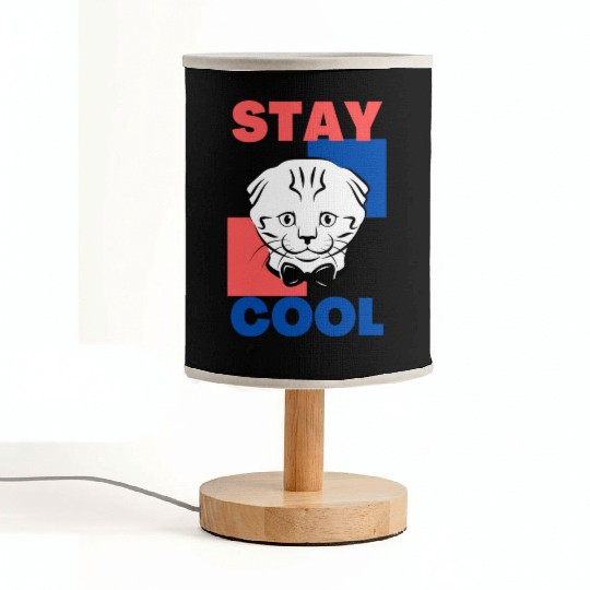 Stay Cool Cat, Cool Cat, Cat Fabric Lamps