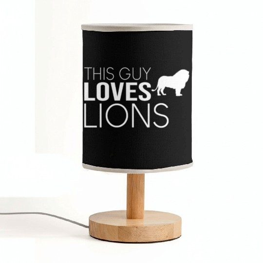 guy lion saying Fabric Lamps