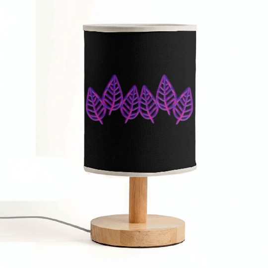 Leaves pattern leaf icon nature purple Fabric Lamps