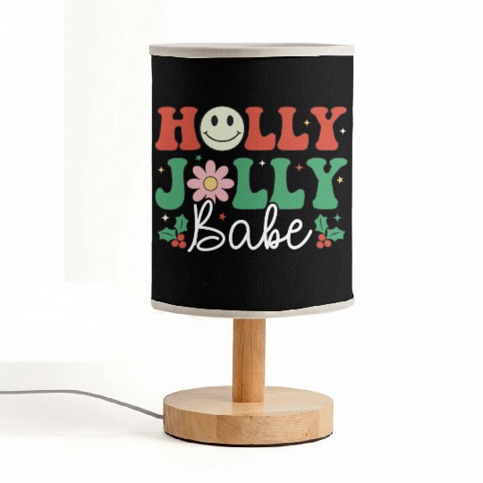 Holly Jolly Babe Fabric Lamps