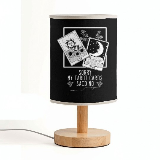 Gothic Moon Sun Tarot Card Said No Halloween Fabric Lamps