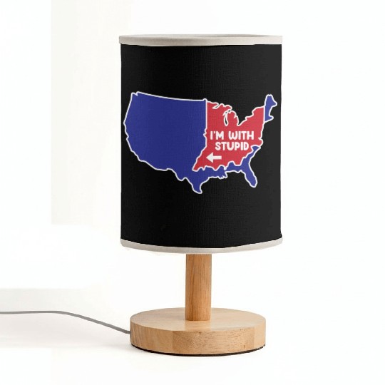 Indiana State US Design for patriotic Hoosiers Fabric Lamps