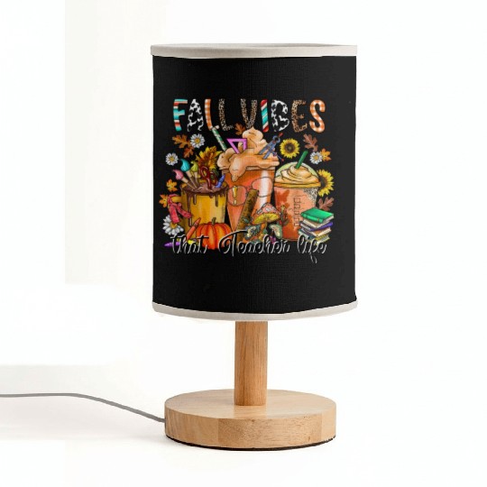 Fall Vibes That Teacher Life Fabric Lamps