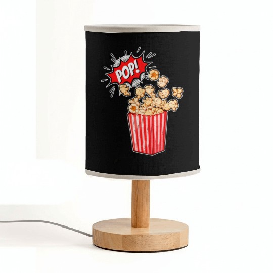 Retro Movie Popcorn Lover Fabric Lamps