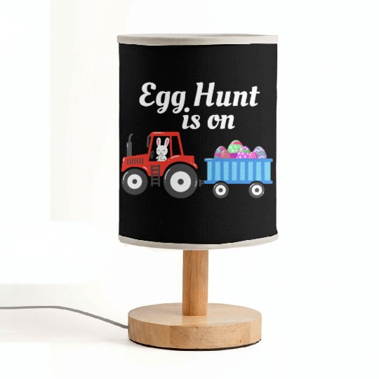 Egg Hunt is On Easter Sunday Christian Holiday Fabric Lamps