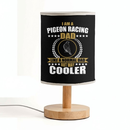 Funny Pigeon Racing Dad Fabric Lamps
