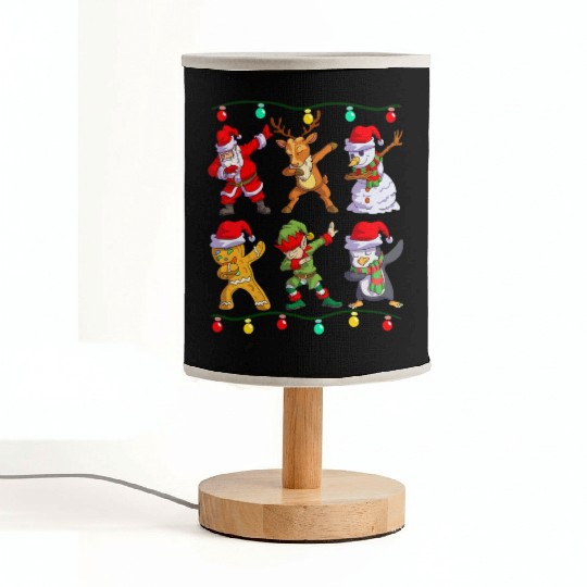 Christmas Dabbing Santa Elf De Friends Xmas Fabric Lamps
