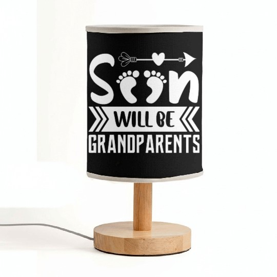 We Will Soon Become Grandparents, Be Grandparents Fabric Lamps