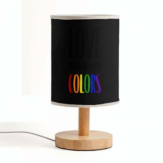 Love comes in many colors LGBTQI Fabric Lamps