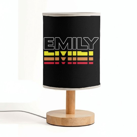 Emily First Name Funny Vintage Sunset Emily Fabric Lamps