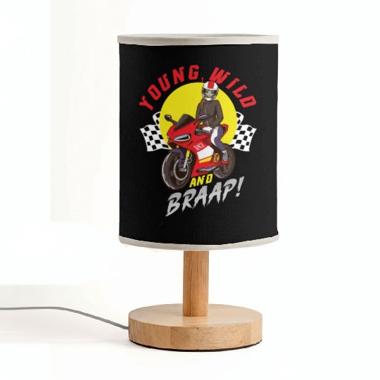 Dirt Bike Dirt Bike Riding Motocross Dirt Biking Fabric Lamps
