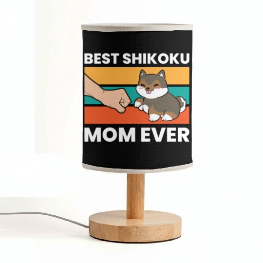 Best Shikoku Mom Ever Kochi Ken Dog Japan Shikoku Fabric Lamps
