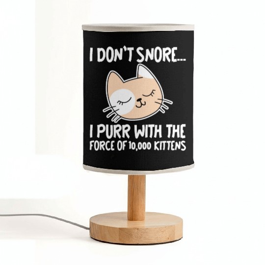 I Purr With The Force Of 10,000 Kittens 1 Fabric Lamps