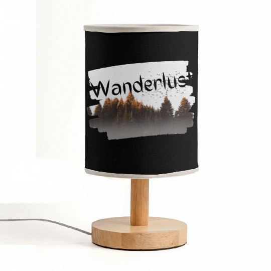 Wanderlust design Fabric Lamps