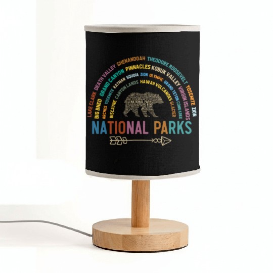 US National Parks, National Park, Denali, Redwood Fabric Lamps