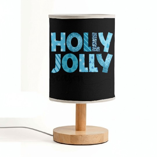 Holly Jolly season sublimation Fabric Lamps
