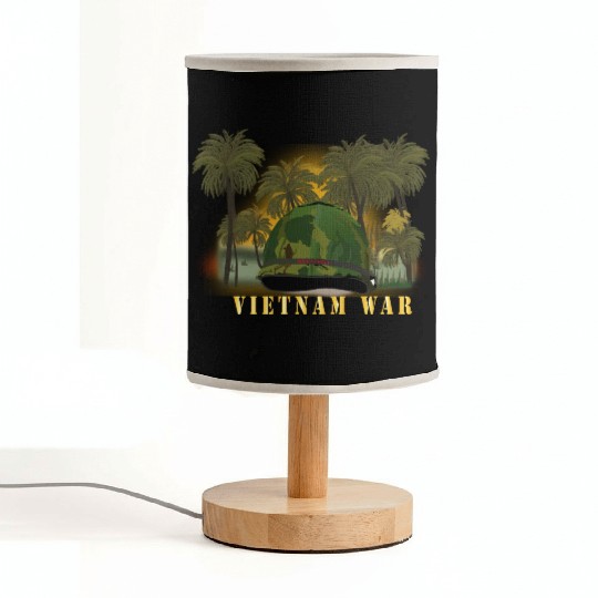 Vietnam Era Helmet Cover - Band - Front - War is H Fabric Lamps
