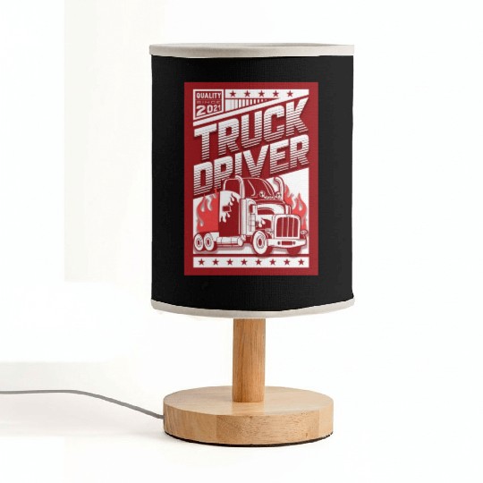 Truck Driver, Truck driving Fabric Lamps