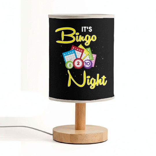 Bingo Caller Gambler Bingo Player Its Bingo Night Fabric Lamps