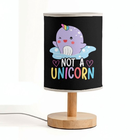 Not A Unicorn Of The Sea Animal Narwhale Narwhal Fabric Lamps