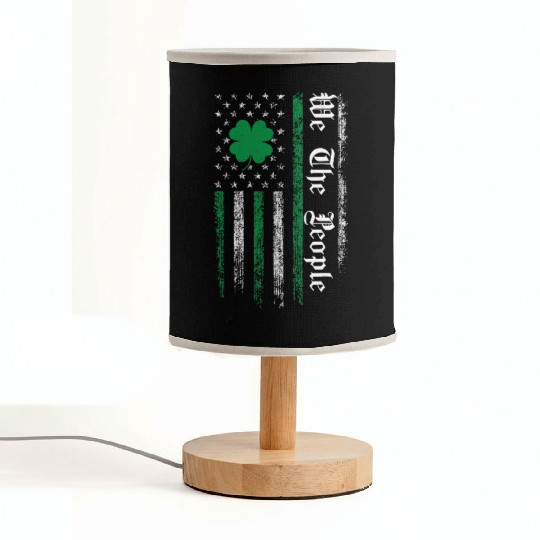 Gun American Flag Patriots We The People St Patric Fabric Lamps