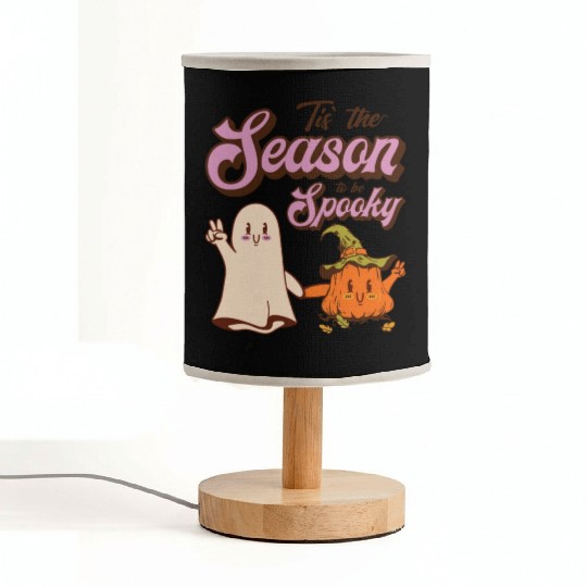 Cute Spooky Pumpkin Ghost Halloween Season Fabric Lamps