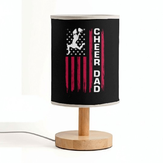 Cheer Dad Cheerleader Dad Cheerleading Dad Fabric Lamps