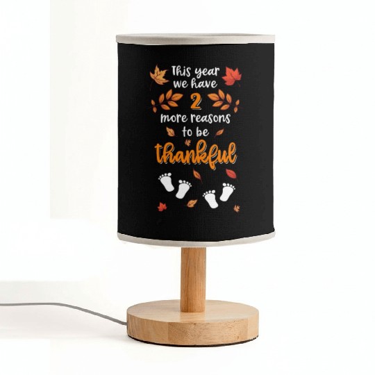 Pregnancy Announcement Thanksgiving Fabric Lamps