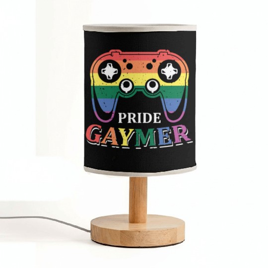 Pride Gaymer LGBT Gay Gamer Rainbow Pride Flag Fabric Lamps