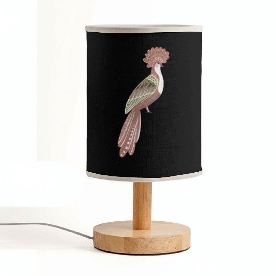Folk art fancy bird Fabric Lamps
